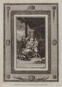 Ilustración de la Ilíada de Homero (grabado) de English School