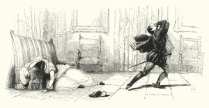 Ilustración para Los Hugonotes de Giacomo Meyerbeer (grabado) de English School