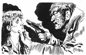 Ilustración para Oliver Twist de Charles Dickens de English School