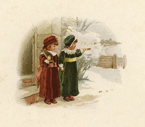 Ilustración para La Llegada de Papá Noel de English School