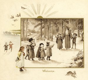 Ilustración para La Llegada de Papá Noel