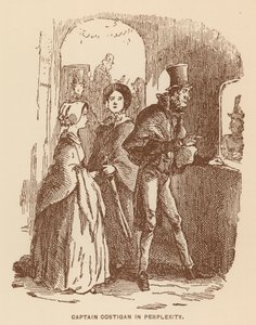 Ilustración para La historia de Pendennis de Thackeray (litografía) de English School