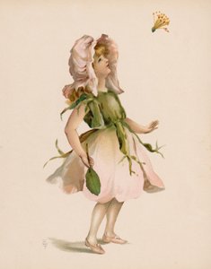 Ilustración de El lenguaje de las flores (cromolito)