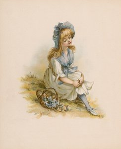 Ilustración para El lenguaje de las flores (cromolito) de English School