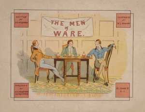 Ilustración para The Men of Ware, c.1880 (litografía en color) de English School