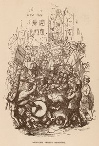 Ilustración para The Newcomes de Thackeray de English School