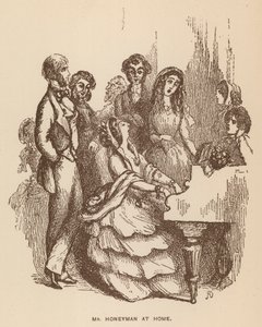 Ilustración para The Newcomes de Thackeray (litografía) de English School
