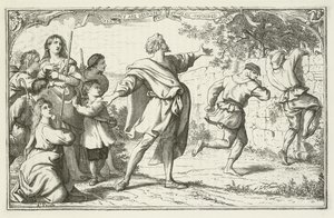 Ilustración para El progreso del peregrino de John Bunyan de English School