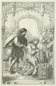 Ilustración para El progreso del peregrino de John Bunyan de English School