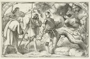 Ilustración para El progreso del peregrino de John Bunyan de English School