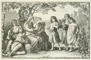 Ilustración para El progreso del peregrino de John Bunyan