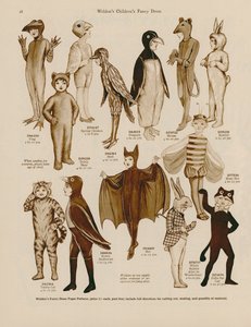 Ilustración para el catálogo de disfraces infantiles de Weldon.