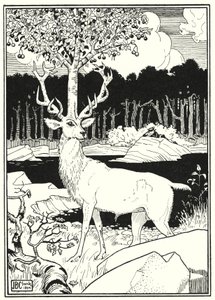 Ilustración para Las Aventuras del Barón Munchausen (grabado)