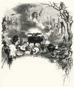Ilustración para el ballet, La Sylphide