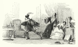 Ilustración para el ballet Le Diable boiteux, o El diablo en dos palos (grabado) de English School