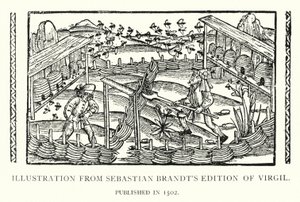 Ilustración de la Edición de Virgilio de Sebastian Brandt, publicada en 1502 (lito) de English School