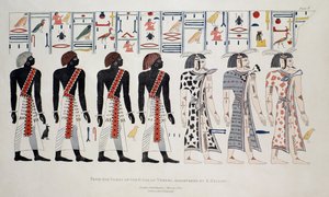 Ilustración de las Tumbas de los Reyes en Tebas, Descubiertas por G. Belzoni, impresión publicada en 1820 de English School