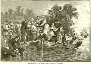 Importación de Esposas para los Colonos de Jamestown de English School