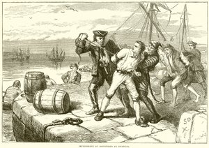 Impresión de los bostonianos por Knowles