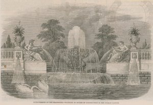 Mejoras del Serpentine - Fuente en construcción en el Jardín Italiano de English School