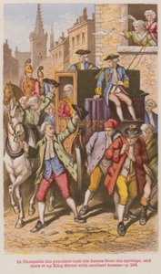 En Cheapside, la multitud tomó sus caballos del carruaje
