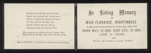 En memoria amorosa de Florence Nightingale de English School