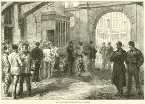 En París, discutiendo la última salida, diciembre 1870 de English School
