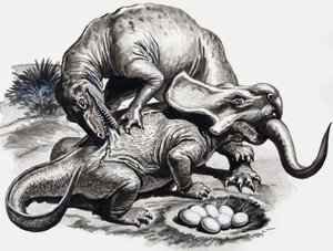 En los días de los dinosaurios: Descubrimiento en el desierto de English School