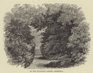 En el jardín de la vicaría, Bremhill (grabado)