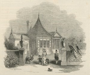 En los jardines del Palacio de Buckingham de English School