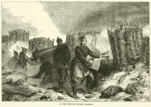 En las trincheras antes de Estrasburgo, septiembre 1870 de English School