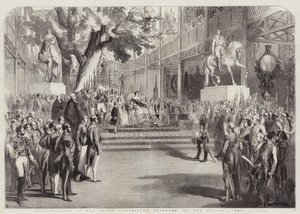 Inauguración del Edificio de la Gran Exposición, por Su Majestad de English School