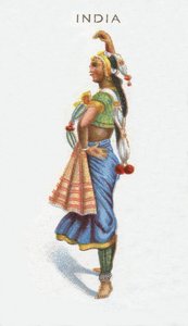 India, tarjeta de cigarrillos, 1915 de English School