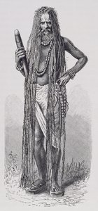 Fakir indio, de La Historia de la Humanidad, Vol.III, por Prof. Friedrich Ratzel de English School