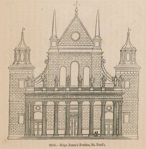 Pórtico de Inigo Jones, Catedral de San Pablo, Londres de English School