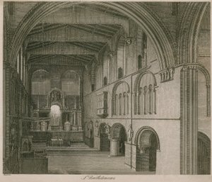 Interior de la Iglesia de St Bartholomew the Great de English School