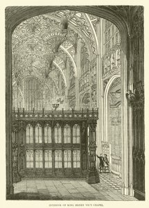 Interior de la Capilla del Rey Enrique VII de English School