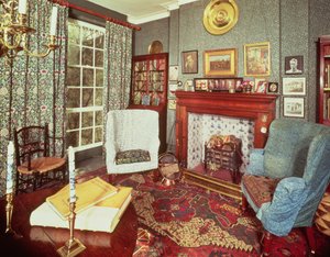 Interior de No.8 Hammersmith Terrace, construido c.1735 de English School