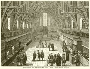 Interior del antiguo salón de Westminster de English School