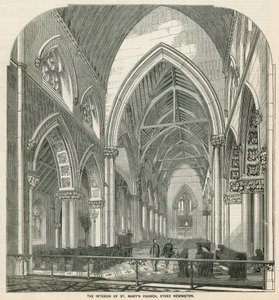 Interior de la Iglesia de Santa María en Stoke Newington de English School
