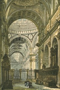 Interior de la Catedral de San Pablo, Londres de English School