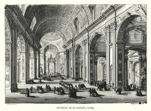 Interior de San Pedro, Roma