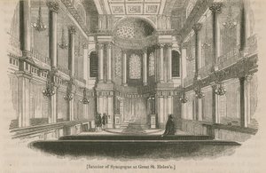 Interior de la Sinagoga en Great St Helens, Londres