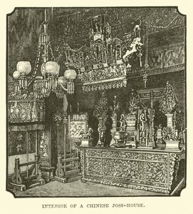 Interior de una Casa de Joss China de English School
