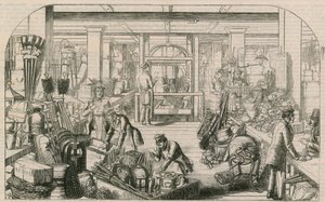 Interior de un almacén de la ciudad, Londres de English School