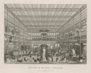 Interior de la Gran Exposición, 1851, Departamento Americano (Extremo Este) de English School