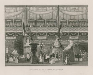 Interior de la Gran Exposición, 1851, Departamento Francés y Belga