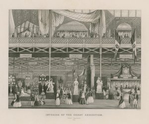 Interior de la Gran Exposición, 1851, Departamento Italiano de English School