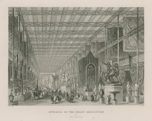 Interior de la Gran Exposición, 1851, desde el Templo de Dante de English School