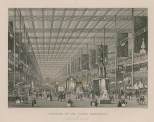 Interior de la Gran Exposición, 1851, desde el Transepto mirando al oeste de English School